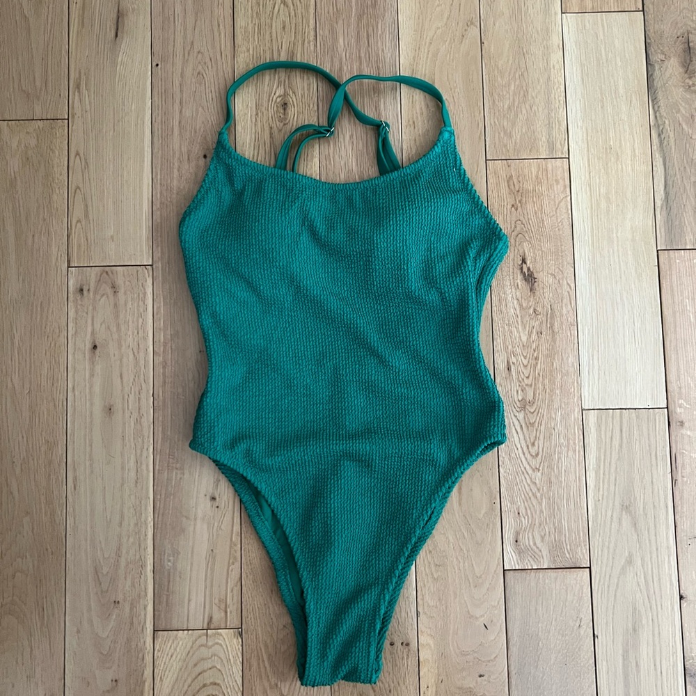 Shade and shore green one piece